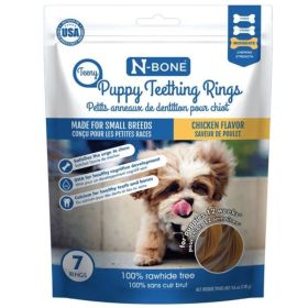 N-BONE Teeny Puppy Teething Rings Chicken 7pk