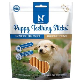 N-BONE Puppy Teething Sticks Peanut Butter 17ct