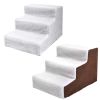 3 Steps Pet Stairs for Dogs and Cats - white