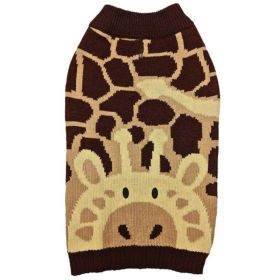 Fashion Pet Giraffe Dog Sweater Brown (size: XXSmall)