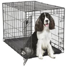 MidWest Contour Wire Dog Crate Single Door (size: Intermediate  1 count)