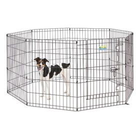 MidWest Contour Wire Exercise Pen with Door for Dogs and Pets (size: 30" tall  1 count)