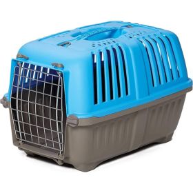 MidWest Spree Pet Carrier Blue Plastic Dog Carrier (size: XSmall  1 count)