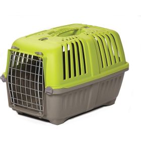 MidWest Spree Pet Carrier Green Plastic Dog Carrier (size: Small  1 count)