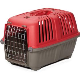 MidWest Spree Pet Carrier Red Plastic Dog Carrier (size: XSmall  1 count)