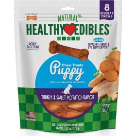 Nylabone Healthy Edibles DHA Omega (size: 3 Puppy  Turkey & Sweet Potato Flavor  Regular (8 count))