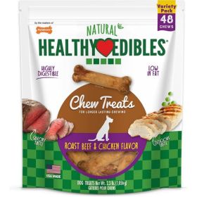 Nylabone Healthy Edibles Wholesome Dog Chews (size: Variety Pack  Petite (48 count))