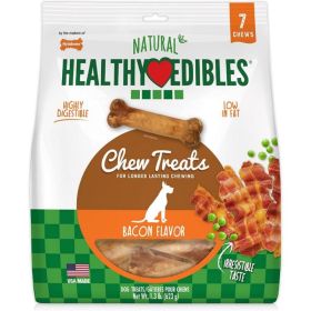 Nylabone Healthy Edibles Wholesome Dog Chews (size: Bacon Flavor  Wolf (7 Pack))