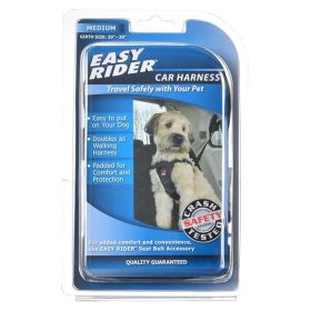 Coastal Pet Easy Rider Car Harness (Color: black, size: Medium (Girth Size 20"30"))