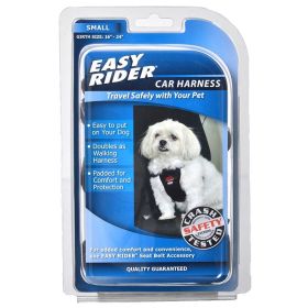 Coastal Pet Easy Rider Car Harness (Color: black, size: Small (Girth Size 16"24"))