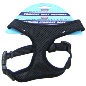 Coastal Pet Comfort Soft Adjustable Harness (Color: black, size: XSmall  5/8" Width (Girth Size 16")