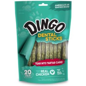 Dingo Dental Sticks for Tartar Control (size: 20 Pack)