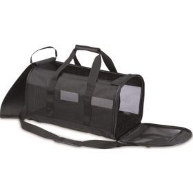 Petmate Soft Sided Kennel Cab Pet Carrier (Color: black, size: Large  20"L x 11.5"W x 12"H (Up to 15 lbs))