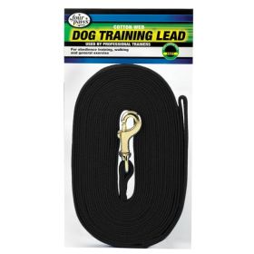 Four Paws Cotton Web Dog Training Lead (Color: black, size: 15" Long x 5/8" Wide)