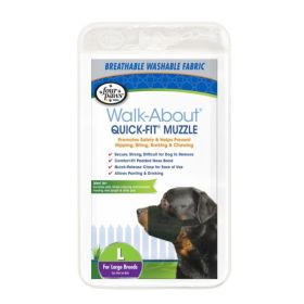 Four Paws Quick Fit Muzzle (size: Size 4  Fits 8" Snout)