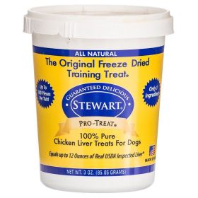 Stewart Pro Treat 100% Freeze Dried Chicken Liver for Dogs (Option: 3 oz)