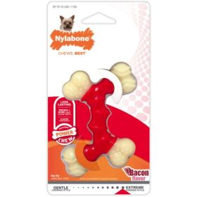 Nylabone Dura Chew Double Bone (size: Bacon Flavor  Petite  Dogs up to 15 lbs)