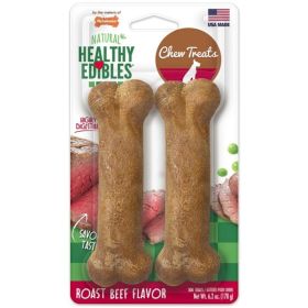 Nylabone Healthy Edibles Wholesome Dog Chews (size: Roast Beef Flavor  Wolf (2 Pack))