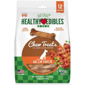 Nylabone Healthy Edibles Wholesome Dog Chews (size: Bacon Flavor  Regular (12 Pack Pouch))