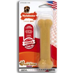 Nylabone Dura Chew Dog Bone (size: Peanut Butter Flavor  Wolf)