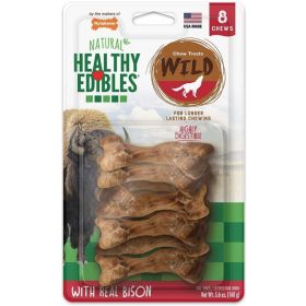 Nylabone Natural Healthy Edibles Wild Bison Chew Treats (size: Small  8 Pack)