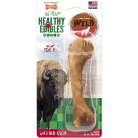 Nylabone Natural Healthy Edibles Wild Bison Chew Treats (size: Large  1 Pack)