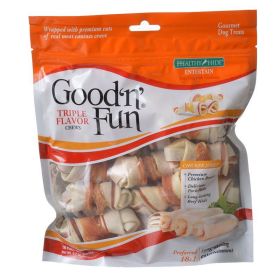 Healthy Hide Good 'n' Fun Triple (size: Flavor Bones  Beef, Pork & Chicken  Mini  18 Pack)