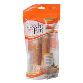 Healthy Hide Good 'n' Fun Triple (size: Flavor Rolls  Beef, Pork & Chicken  7" Rolls  2 Pack)