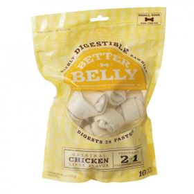 Better Belly Rawhide Chicken Liver Bones (size: Small  10 Count)