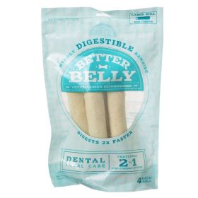 Better Belly Rawhide Dental Rolls (size: Large  4 Count)