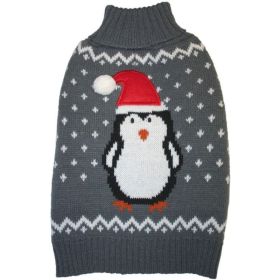 Fashion Pet Gray Penguin Dog Sweater (size: X Small)