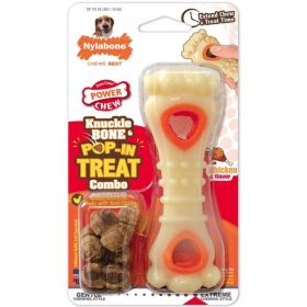 Nylabone Power Chew Knuckle Bone and Pop (size: In Treat Toy Combo Chicken Flavor Wolf  1 count)