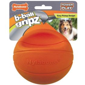 Nylabone Power Play B (size: Ball Grips Basketball Medium 4.5" Dog Toy  1 count)