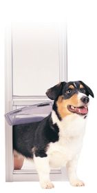 PetSafe Freedom Patio Panel Pet Door (size: Medium / White)