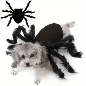 Pet Spider Clothing - Halloween Spider Clothing Suitable For Cats And Small And Medium-sized Dogs Halloween Party Dress Up (Color: black, size: M)