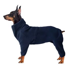 Warm Dog Cotton Coat/Sweater; Cold-Proof Clothes For Medium Large Dog; Dog Cotton Coat For Winter (Color: Navy blue, size: XS)