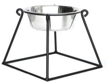 Pyramid Elevated Dog Feeder (size: small)